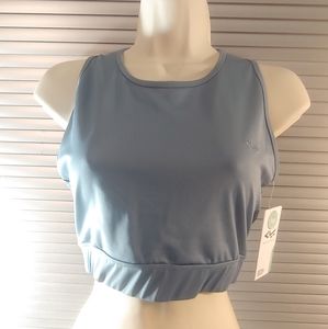 Rohnisch Active Sports Bra Tank Breathable Blue  XL NWT